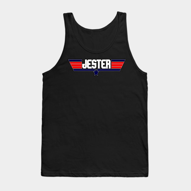 "Jester" 80's action movie design Tank Top by Yoda